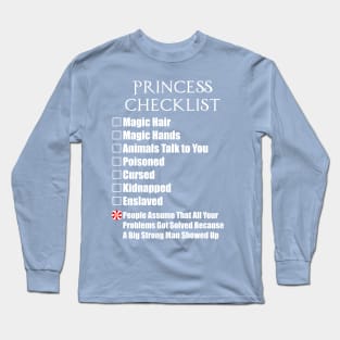 Princess Vanellope Checklist Long Sleeve T-Shirt